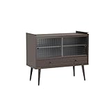 arne 食器棚 完成品 aster 900LG ガラスキャビネット ダークブラウン