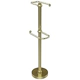 Allied真鍮ts-26t-sbr Free Standing 2つRoll Toilet Tissueスタンド、
