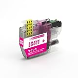 LC411M互換インク ブラザー用 (マゼンタ) DCP-J928N-W/B DCP-J528N MFC-J905N DCP-J915N DCP-J1800N DCP-J926N-W/B DCP-J526N MFC-J904N MFC-J739DN/DWN MFC-J939DN/DWN DCP-J914N対応
