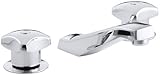 KOHLER K-7443-2A-CP Triton Widespread Lavatory Faucet, Polished Chrome [並行輸入品]