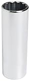 Stanley Proto J5319M 1/2-Inch Drive Deep Socket, 19mm, 12 Point by Stanley-Proto