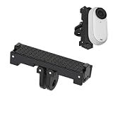 ZLiT 磁気カメラマウント Insta360 Go3用 クイックリリースブラケットホルダーマウント Insta360 GO3カメラマウントアダプターアクセサリー(ブラック)