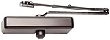 FALCON SC61 Rw/PA DK BRNZ SLIM Door Closer, Regular Arm with Parallel Arm Shoe, Slim Cover, Dark Bro