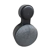 Google Nest Mini 壁掛けホルダー(第二世代)専用壁掛けマウント、ケーブル収納機能スピーカースタンド付き 穴開け不要、簡単、省スペース、キッチン、寝室、浴室に適用(ブラック、1個)