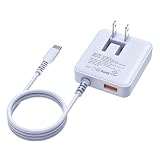 OMKUY 30w 充電器 type-c USB 急速充電器 タイプc 【PD30W&QC3.0/超薄型/USB-Aポート&1.5mType-Cケーブル/折り畳みプラグ】スマホ充電器 ケーブル一体型 AC コンセント 2台同時 コンセント 軽量 アンドロイド PSE認証済 iPhone/Androidなど対応 (パープル)