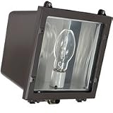 Intermatic FLS100MQL Outdoor Lighting, Metal Halide Small Flood Light 100W w/Quad Tap - Dark Bronze 