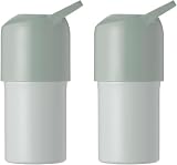 アトラス ペットボトルホルダー 水筒 2個セット 保冷 ペットボトルクーラー 600ml 700ml 真空断熱 アイスグリーン 大容量 ハンドル 取っ手付き ボトルインボトル ABIB-LIG2P