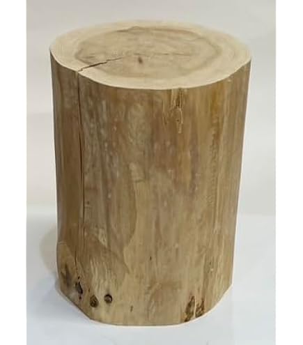 Amazon.co.jp: ツインハーツ 割れてない丸太イス 桧 (ヒノキ)実用新案