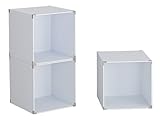 伸晃 キューブボックス ホワイト 3台入り