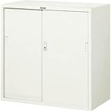 スチール引違書庫880×515×880 N303DW (ネオグレー)