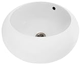 MR Direct V2802-W White Porcelain Vessel Lavatory Sink [並行輸入品]