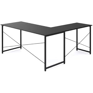 サンワダイレクト L字デスク パソコンデスク L字 モニターアーム対応 幅150cm+90cm 机 PCデスク 木製 ブラック 100-DESKH011BK