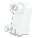 Leviton 488 Fluorescent Lampholder Pedestal Base, Plunger End, High Output, Recessed Double Contact,