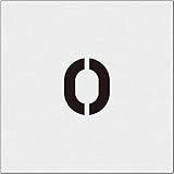 IM ステンシル 0 文字サイズ50×40mm AST24