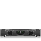 Behringer パワーアンプ 最大400W x 2出力(4オーム) リニアな周波数特性 スピコン/バインディングポスト端子搭載 A800