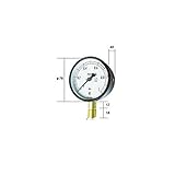 GT93566 長野計器 (NKS) 普通形圧力計 A枠立型（75mm） 【0.0～1.0MPa】