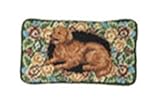 123 Creations C498EG-3.5x7 in. B-Floral Golden Retriever Petit-point Eyeglass Holder