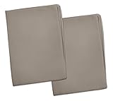 2 Gray Toddler Pillowcases - Envelope Style - For Pillows Sized 13x18 and 14x19 - 100% Cotton With P