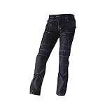 [KOMINE] バイク用 パンツ スーパーフィットプロテクトメッシュジーンズ WJ-739S 春夏秋向け メッシュ素材CE規格レベル2 ストレッチ素材プロテクター 07-739 Black M