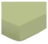 SheetWorld FLAT Crib / Toddler Sheet - Solid Sage Jersey Knit - Made In USA by sheetworld [並行輸入品]