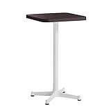 arne カフェテーブル ダイニングテーブル 幅40cm 奥行40cm 高さ70cm 日本製 CT-SQR4040 Ztype-D脚 ホワイト脚 ダークブラウン