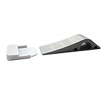 Seliyi ドアストッパー - 3つのボーナスフック付き3セット - カーペット、セメント、木製、タイル張り用プレミアム装飾用シリコーンゴム製ドアストップ