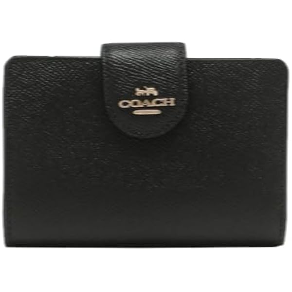 Amazon | [コーチ] 財布(二つ折り財布) F06390 6390 ブラック2 クロス
