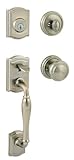 Baldwin 180WYHXATK RDB 15 SMT CP Exterior Single Cylinder Entrance Handleset Finish: Satin Nickel by