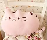 フワフワ 柔らか かわいい ネコ クッション 抱き枕 オフィス用にも ライトピンク