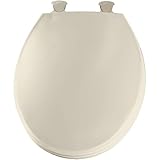 Bemis 3ec 006ラウンド閉じたフロントトイレシート、ボーン