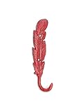 スリムフェザー壁フックレッド6.5 "長