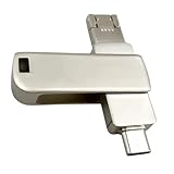 USBメモリ 4in1 128GB フラッシュメモリ USB3.0 高速転送 typeC iPhone Android スマホ バックアップ 外付けメモリ 小型 国内サポート (128GB(Silver))