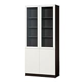 システム収納 C2B-80C ウェンジ+ホワイト扉 [幅80cm 高さ180cm]