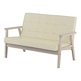 SATO セレノソファ 2人掛けクロス PVCホワイト 肘ホワイト