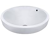 MR Direct V22182-W White Porcelain Vessel Lavatory Sink [並行輸入品]