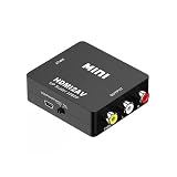 変換コンバーター HD Video Converter HDMI to RCA 変換器 カメラ DVD PC パソコン タブレット 映像 音声出力 (ブラック)
