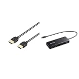BUFFALO USB Type-C接続 5-in-1 ドッキングステーション LUD-U3-CGD/N PowerDelivery 有線LAN HDMI VGA USB 3.2(Gen 1)対応ポート【Macbook/Surface メーカー動作確認済み】+バッファロー HighSpeed HDMIケーブル 4K 対応 やわらかタイプ 2m ブラック BHDY20BK/N