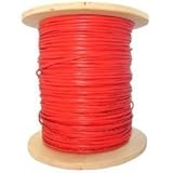 ElectroExperts Fire Alarm / Security Cable, Red, 18/4 (18 AWG 4 Conductor), Solid, FPLR, Spool, 1000
