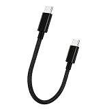 USB Type C ケーブル 0.2m LpoieJun【20Gbps転送 /100W急速充電/ 4K@60Hz映像出力 】USB C 3.2 Gen2x2標準、E-Marker搭載、高耐久性ナイロン編み USB 3.2/3.1など下位互換あり スマートフォン/タブレット/ゲーム機のタイプｃ機種に対応 (両端ストレート)