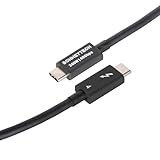 Sonnet Thunderbolt 4ケーブル 1.6フィート / 0.5m - Intel認証、40Gbps、240W充電、8Kビデオ、Thunderbolt 3、Thunderbolt 4、USB4、USB-Cデバイスと互換性あり。