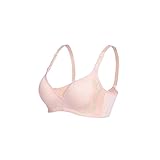 Cozy Maker（C&M）マタニティブラジャー ハーフトップ ノンワイヤー 授乳 ブラ 前開き 出産準備品 授乳便利 産前産後兼用 ボタン付き 大きいサイズ (85B, ベージュ)