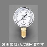 エスコ Ｇ１／４”／５０mm／０－５．０ＭＰａ圧力計 EA729D-50