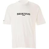 [ブリーフィング] メンズ 半袖シャツ ロゴ Tシャツ リラックスフィット WHITE ゴルフウェア ホワイト XL
