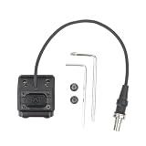 [QIRUIMY] Mod Button Lite タイプ リモートスイッチ M300 / M600 フラッシュライト タクティカルラ スイッチ オフセットマウント 20mmレール 対応 サバゲー用 金属製（ブラック）