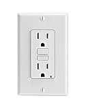 Leviton GFTR1-W SmarTest Self-Test SmartlockPro Slim GFCI Tamper-Resistant Receptacle with LED Indic