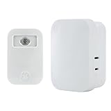 GE myselectsmart自動light-sensingワイヤレス照明制御、on-at-dusk with 4 offオプション、1偏光コンセントプラグイン受信機、季節のインドア、プラグイン&ホ