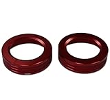 グラッシー アルファード/ヴェルファイア30系 エアコンダイヤルカバー 左右セット/レッド