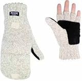 Custom Leathercraft 2097X Convertible Ragg Wool Fingerless Mitten, X-Large by Custom Leathercraft