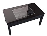 SUN・HARVEST 鏡面仕上げのコレクションテーブル 【ブラック】 ブラック W80×D45×H40cm LT-902 BK