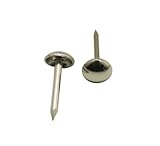 Amanaote丸型大頭ネイル0.24 "ソファデコレーションパック用直径色銀色100個